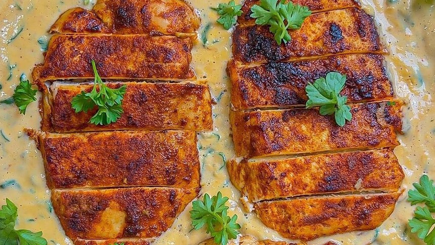 Low Calorie Creamy Chicken by Aussie Fitness