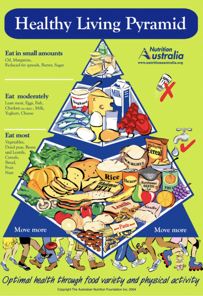 Australian Food Pyramid 2024 Kiele Merissa