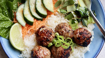 Vietnamese Meatball with Rice by Chelsea Goodwin