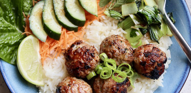 Vietnamese Meatball with Rice by Chelsea Goodwin
