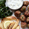 Greek Meatballs With Lemon Potatoes by Chelsea Goodwin