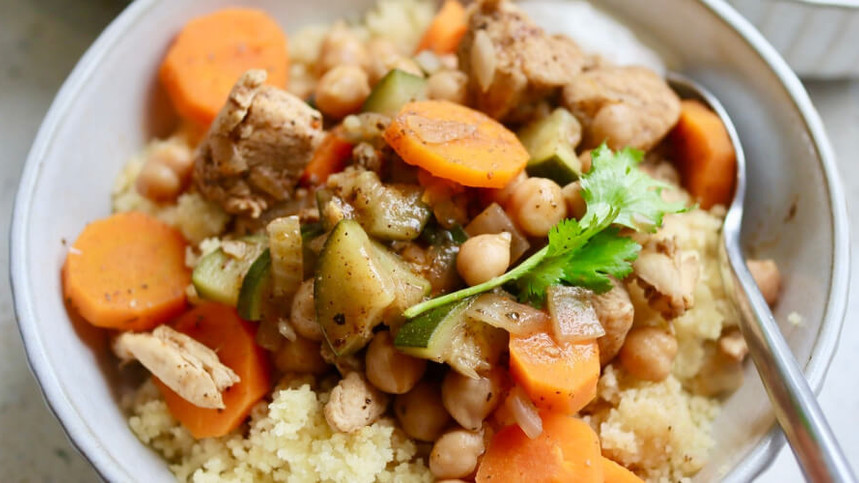 Moroccan Chicken & Chickpeas by Chelsea Goodwin