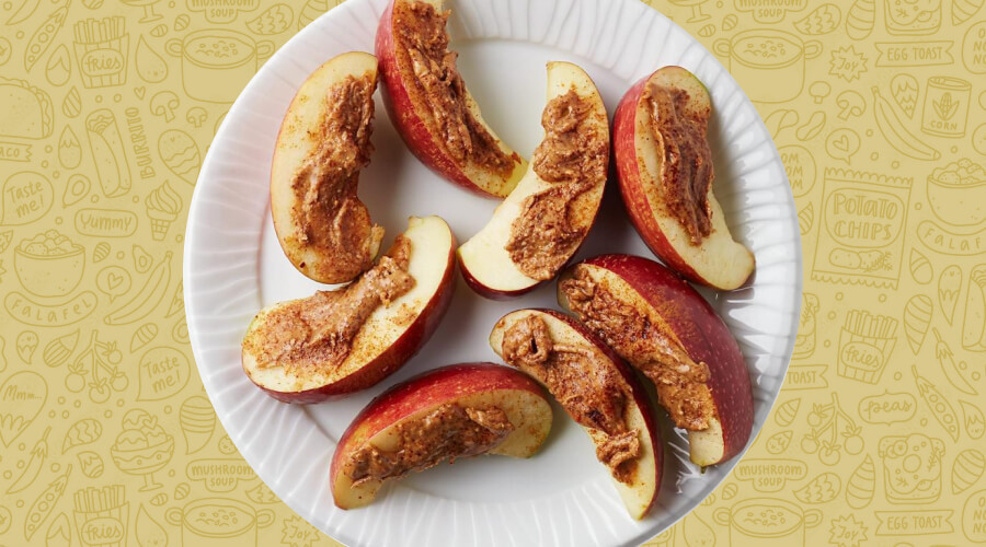 Apple Slices with Almond Butter