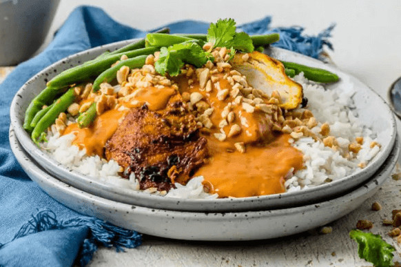 Which Australian Ready-Made Meal Brand Has the Healthier Satay Chicken?