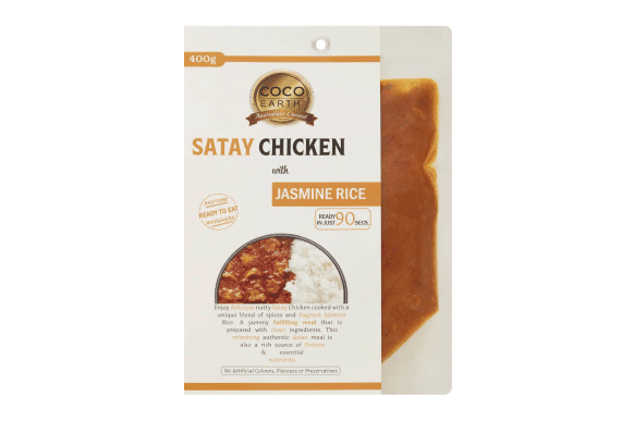 Which Australian Ready-Made Meal Brand Has the Healthier Satay Chicken?